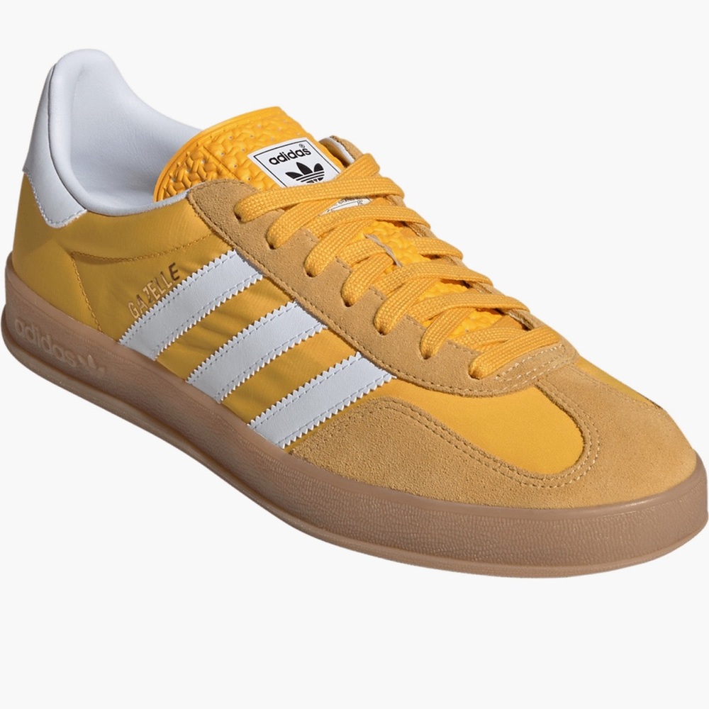 NIB Adidas Gazelle Indoor Yellow /White IE6606 Mens 10